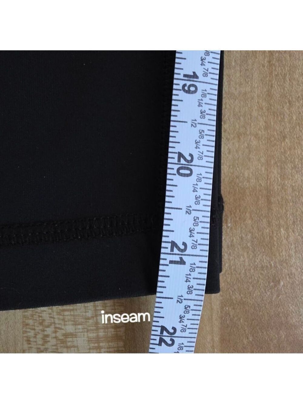 Lululemon Athletica Black Purple Cropped Pants Large #LEG10 - Picture 4 of 9